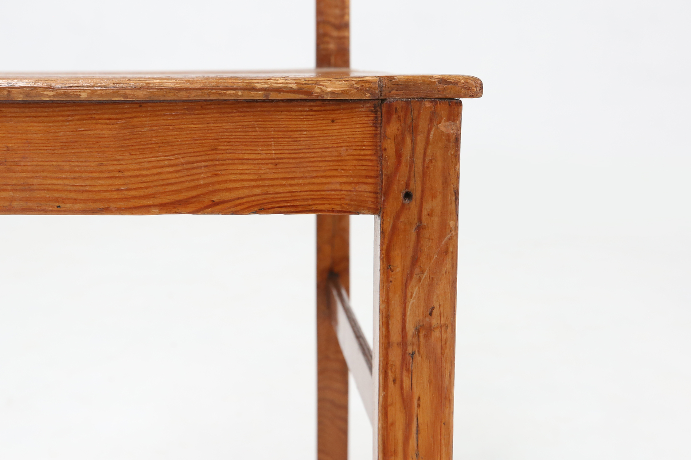 Wooden geometric chair in Jean Prouve style, France ca. 1940thumbnail